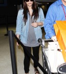 Kim Kardashian Arriving On A Flight At LAX