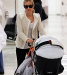 Kristin Cavallari Arriving On A Flight At LAX