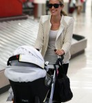 Kristin Cavallari Arriving On A Flight At LAX