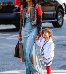 Padma Lakshmi & Daughter Krishna Out And About In New York