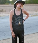 Paris Jackson Outside Her Mom's House