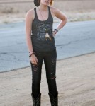 Paris Jackson Outside Her Mom's House