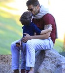 Exclusive... Ricky Martin Takes His Boys To The Park