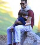 Exclusive... Ricky Martin Takes His Boys To The Park