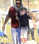 Exclusive... Ricky Martin Takes His Boys To The Park