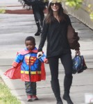 Semi-Exclusive... Sandra Bullock Picks Up Her Mini Superman