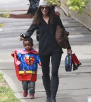Semi-Exclusive... Sandra Bullock Picks Up Her Mini Superman
