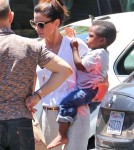 Sandra Bullock Picks Louis Up From School