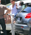 Sandra Bullock Picks Louis Up From School