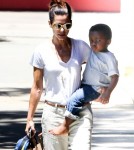Sandra Bullock Picks Louis Up From School