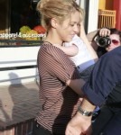 Shakira And Her Son Leaving Bel Bambini