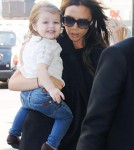 Victoria Beckham Takes Harper To Paris To Visit David On His Birthday