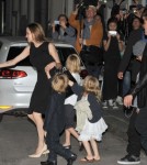 Brad & Angelina Take The Kids Out For Sushi