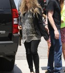 Pregnant Fergie Heads To The Studio