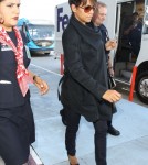 Pregnant Halle Berry Lands On A Flight At LAX Airport
