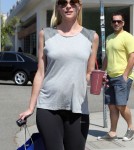 Pregnant Jamie King Stops For A Healthy Drink