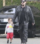 Exclusive... Joel Madden Takes His Kids Out On A Coffee Run