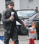 Exclusive... Joel Madden Takes His Kids Out On A Coffee Run