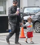 Exclusive... Joel Madden Takes His Kids Out On A Coffee Run