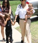 Kourtney Kardashian & Kids Out With A Friend In Los Angeles