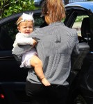 Kourtney Kardashian Takes Baby Penelope To Lunch