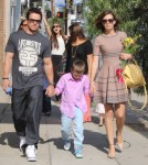 Mark Wahlberg & Family Attend A Party