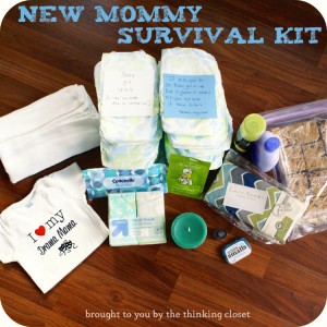 DIY Baby Shower Gifts - New Mommy Survival Kit