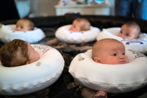 Float Baby, the first baby spa in the US, located in Houston, Texas, America - Aug 2014