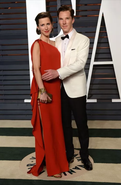 Benedict Cumberbatch and Pregnant Sophie Hunter's Cumber-Bundle On Display At The Oscars