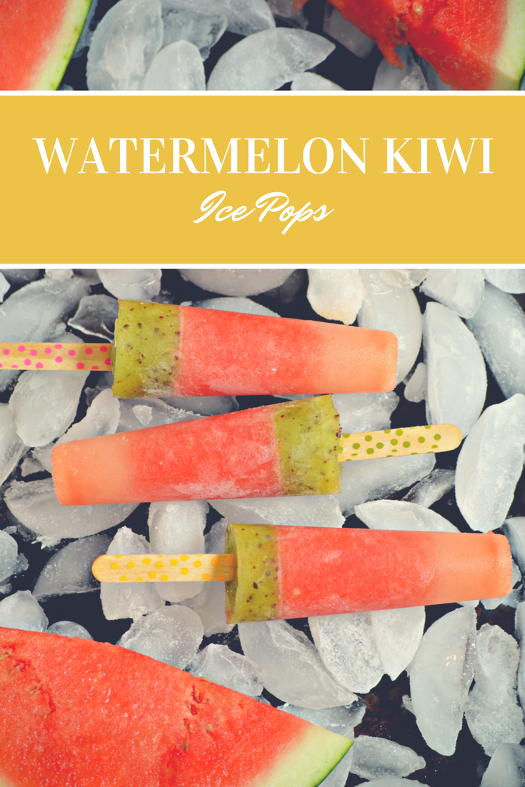 Refreshing Watermelon Kiwi Ice Pops 