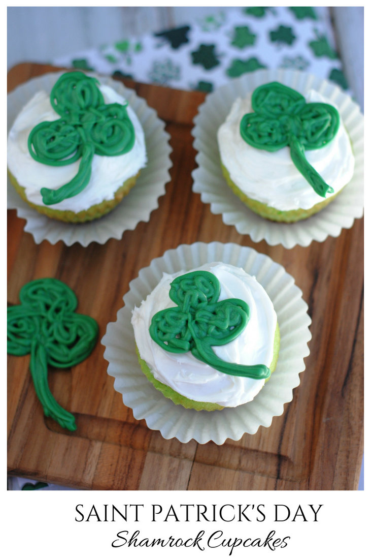Saint Patrick's Day Shamrock Cupcakes