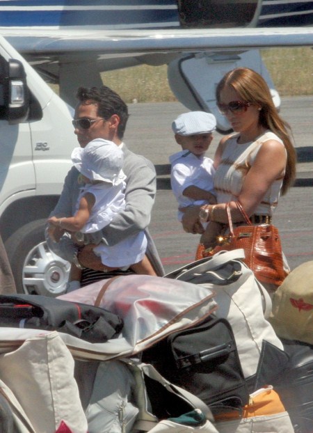 Jennifer Lopez and Marc Anthony With Their Twins Max and Emme