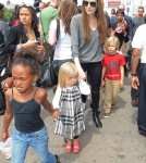 Angelina Jolie and Children at the london Aquarium