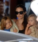 Angelina Jolie Goes Bowling With Her Children
