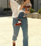 Sandra Bullock and Her Son Louis Arriving in Los Angeles