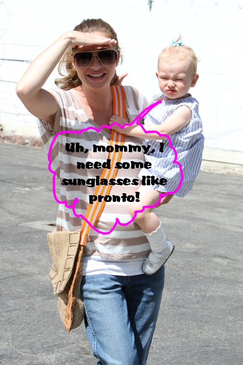 Rebecca Gayheart And Her Squinting Daughter Billie