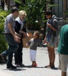 Halle Berry, boyfriend Oliver Martinez, daughter Nahla Aubry Out For Lunch
