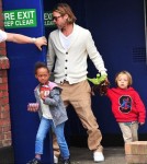 Brad Pitt Takes His Children to See a Movie