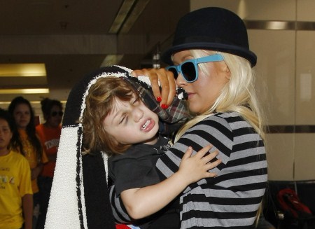Christina Aguilera Cover Up Son Max’s Bruised Face