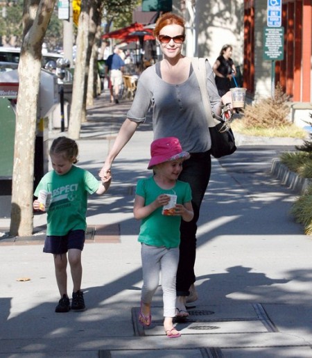 Marcia Cross and her daughters Eden and Savannah Mahoney spotted out and about in Santa Monica, CA.