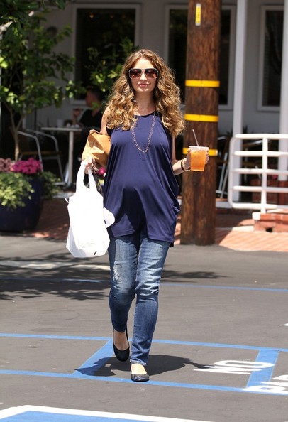 Rebecca Gayheart Shows Off Her Baby Bump