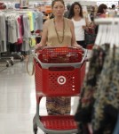 Rebecca Gayheart at Target Pregnant