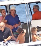 Britney Spears on a Boat With Sean and Jayden and Jason