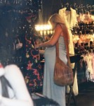 Pregnant Tori Spelling stops by Agent Provocateur in Hollywood to pick out some new lingerie.