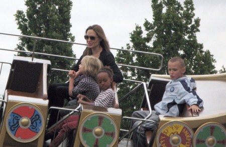 Angelina Jolie and Kids at Legoland in Windsor, UK – Sep 20