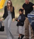 Angelina Jolie and son Maddox Go Flying in London