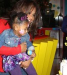 Christina Milian and her daughter Violet at the unveiling of Pampers New Cruise's series of diapers