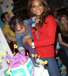 Christina Milian and her daughter Violet at the unveiling of Pampers New Cruise's series of diapers