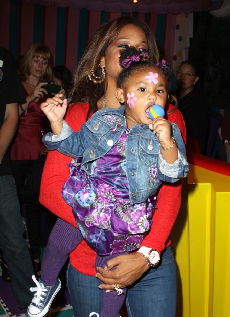 Christina Milian and her daughter Violet at the unveiling of Pampers New Cruise’s series of diapers