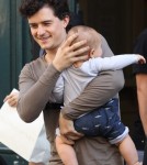 Miranda Kerr and Orlando Bloom Out in Paris With Flynn September 29, 2011